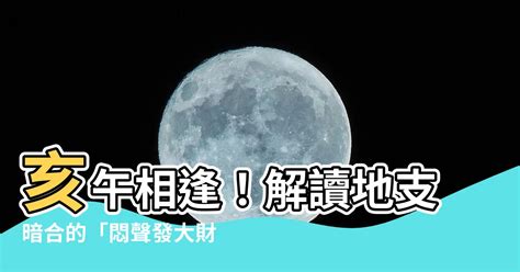 亥午合化|【亥午合化】亥午相逢！解讀地支暗合的「悶聲發大財。